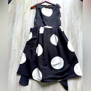 Black and White Polka Dot Dress
